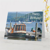 Nautische speciale verjaardag kaart (Gele Bloem)