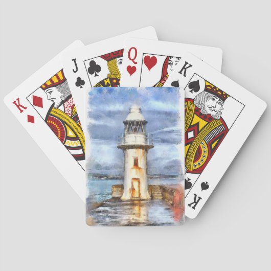 Nautische speelkaarten voor vuurtoren (Achterkant)