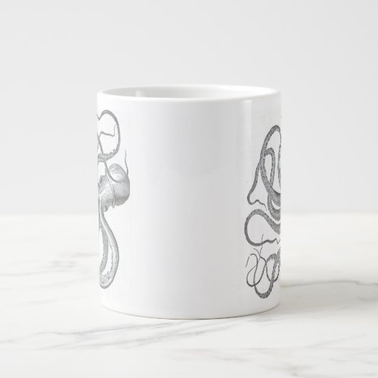 Nautische steampunk octopus  kraken mok beker (Voorkant)