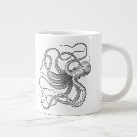 Nautische steampunk octopus  kraken mok beker (Rechts)