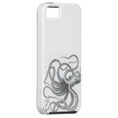 Nautische steampunk octopus  kraken tekening Case-Mate iPhone case (Back/Rechts)