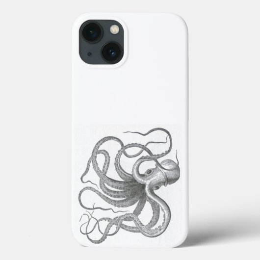 Nautische steampunk octopus kraken tekening Case-Mate iPhone case (Achterkant)