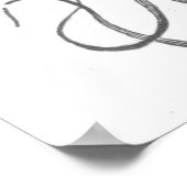 Nautische steampunk octopus kraken tekening poster (Hoek)