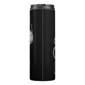 Nautische steampunk octopus kraken tekening thermosbeker (Achterkant)