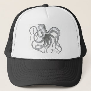  nautische steampunk octopus zomer trucker pet