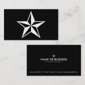 nautische ster visitekaartje (Voorkant / Achterkant)