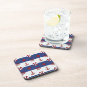Nautische sterren en strips bier onderzetter (Rechterzijde)