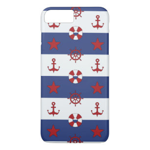 Nautische sterren en strips Case-Mate iPhone case