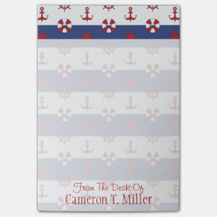 Nautische sterren en strips   Jouw namen toevoegen Post-it® Notes