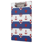 Nautische sterren en strips klembord (Links)