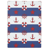 Nautische sterren en strips klembord (Achterkant)