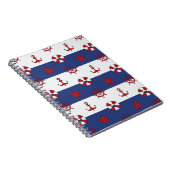 Nautische sterren en strips notitieboek (Rechterzijde)