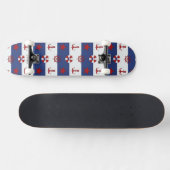 Nautische sterren en strips persoonlijk skateboard (Horizontaal)