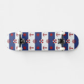 Nautische sterren en strips persoonlijk skateboard (Horizontaal)