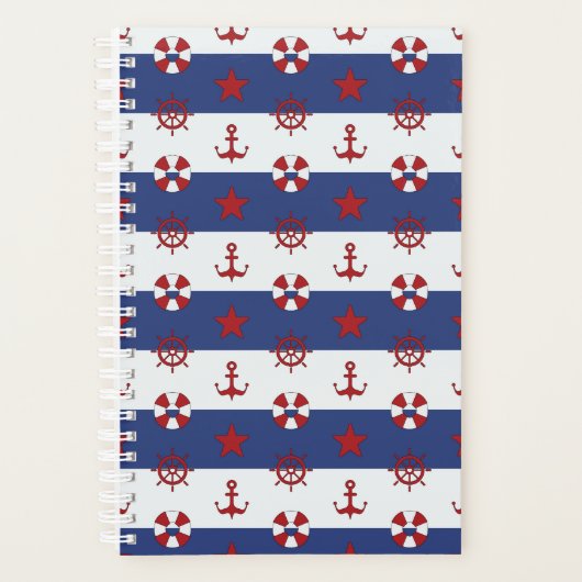 Nautische sterren en strips planner (Voorkant)