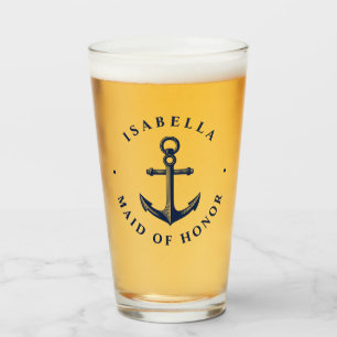 Nautische stijl anker   Eredienster Glas