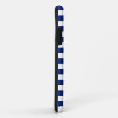 Nautische stijl anker icoon op strepen Case-Mate iPhone case (Achterkant/rechts)