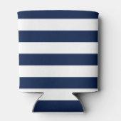 Nautische stijl marine strepen leuk bruiloft gunst blikjeskoeler (Achterkant)