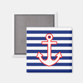 Nautische stijlbevestiging op strepen magneet (Voorkant / Achterkant)