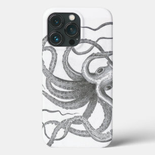 Nautische stoampunk octopus Vintage kraken zee Case-Mate iPhone Case