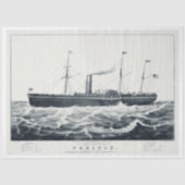  nautische stoomboot ontkoppeling tissuepapier (Voorkant)