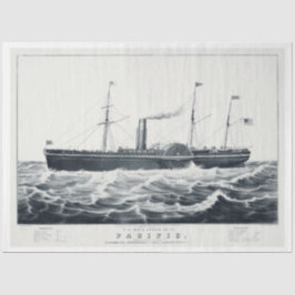 nautische stoomboot ontkoppeling tissuepapier