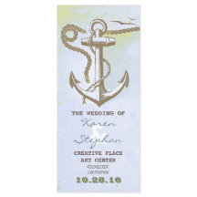 nautische strand bruiloft programma's