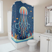 Nautische/strand/kustkwallen Douchegordijn (In situ)