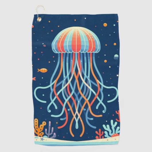 Nautische/strand/kustkwallen Golfhanddoek (Voorkant)