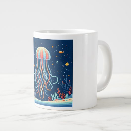 Nautische/strand/kustkwallen Grote Koffiekop (Voorkant rechts)