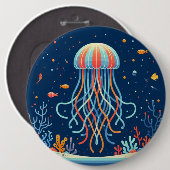 Nautische/strand/kustkwallen Ronde Button 6,0 Cm (Voorkant /achterkant)