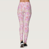 Nautische strandcollage heet roze ID840 Leggings (Achterkant)