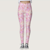 Nautische strandcollage heet roze ID840 Leggings (Voorkant)