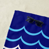Nautische strandhanddoek strandlaken (In situ)