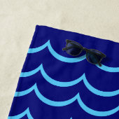 Nautische strandhanddoek strandlaken (In situ)