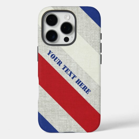 Nautische streep Case-Mate iPhone case (Achterkant)