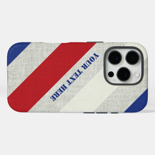 Nautische streep Case-Mate iPhone case (Achterkant (horizontaal))