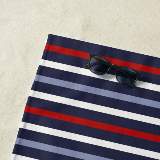 Nautische streep strandlaken (In situ)