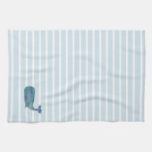 nautische streep voor walvissen theedoek (Horizontaal)