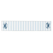 Nautische strepen & blauwe krab medium tafelloper (Horizontaal)