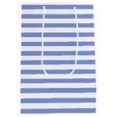 Nautische strepen en marineanchor Wedding Welkomst Medium Cadeauzakje (Achterkant)