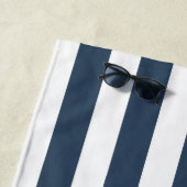Nautische strepen | Gepersonaliseerde Anker & Touw Strandlaken (In situ)