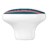 Nautische strepen keramische knop (Zijkant)