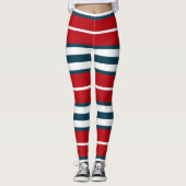 Nautische strepen leggings (Voorkant)