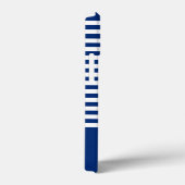 Nautische Strepen+Schepen Wiel Blauw+Wit Case-Mate iPhone Case (Achterkant / Rechts)