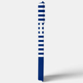 Nautische Strepen+Schepen Wiel Blauw+Wit Case-Mate iPhone Case (Achterkant / Rechts)