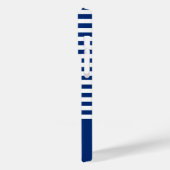 Nautische Strepen+Schepen Wiel Blauw+Wit Case-Mate iPhone Case (Achterkant / Links)