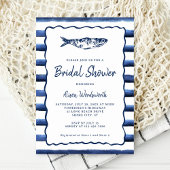 Nautische Strepen Vis Kust Vrijgezellenfeest Kaart