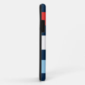 Nautische strepen zee ankerblauw Case-Mate iPhone case (Achterkant/rechts)