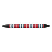 Nautische strepen zwarte inkt pen (Voorkant)